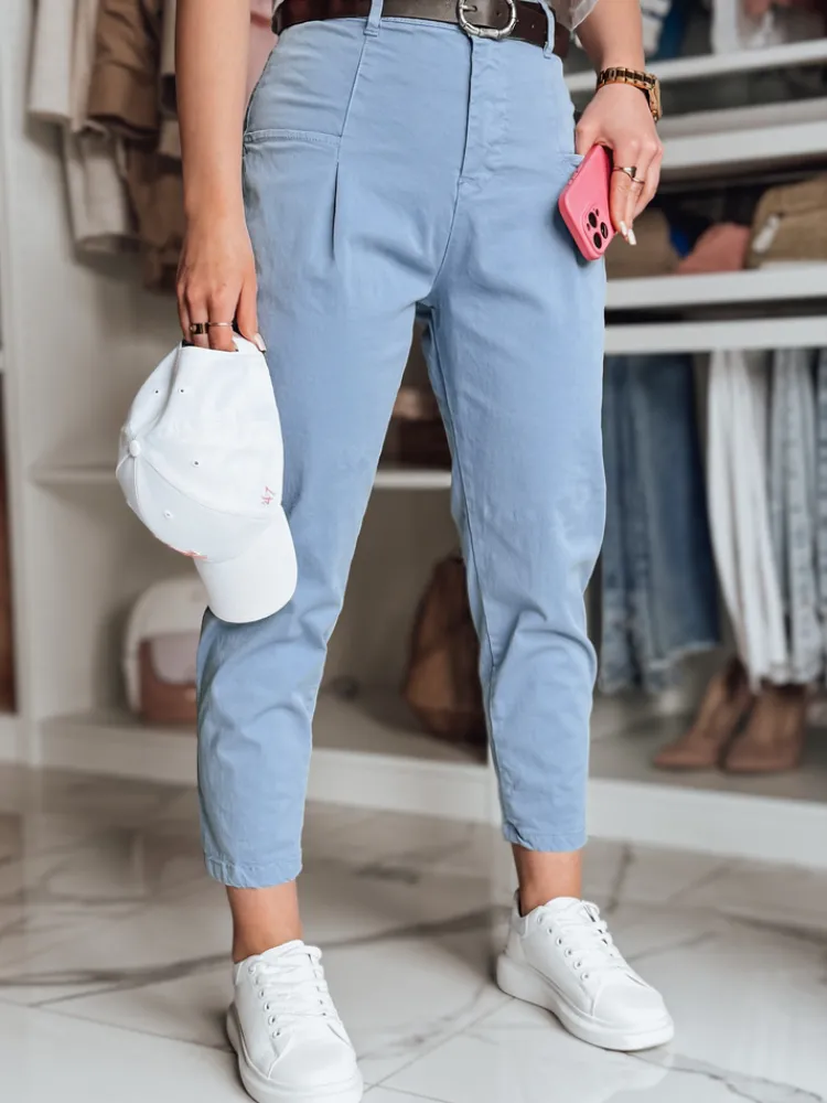 Spodnie Damskie>Dstreet Spodnie damskie chinosy CHINOSKA niebieskie UY2559