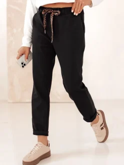 Spodnie Damskie>Dstreet Spodnie damskie COMFYSTY casualowe czarne UY2296