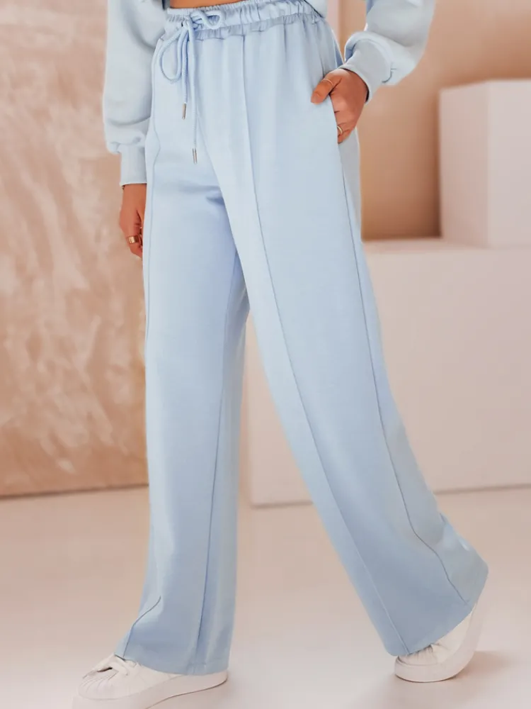 Spodnie Damskie>Dstreet Spodnie damskie dresowe DRESSANIK niebieskie UY2700