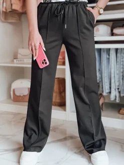 Spodnie Damskie>Dstreet Spodnie damskie dresowe DRESSANIK czarne UY2704