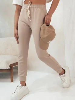 Spodnie Damskie>Dstreet Spodnie damskie dresowe ELLEN khaki UY1817