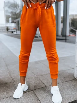 Spodnie Damskie>Dstreet Spodnie damskie dresowe FITS pomarańczowe UY0583