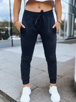 Spodnie Damskie>Dstreet Spodnie damskie dresowe FITS granatowe UY0209