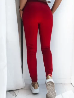Spodnie Damskie>Dstreet Spodnie damskie dresowe FITS czerwone UY0537z
