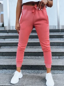 Spodnie Damskie>Dstreet Spodnie damskie dresowe FITS różowe UY0584