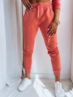 Spodnie Damskie>Dstreet Spodnie damskie dresowe FITS różowe UY0584z