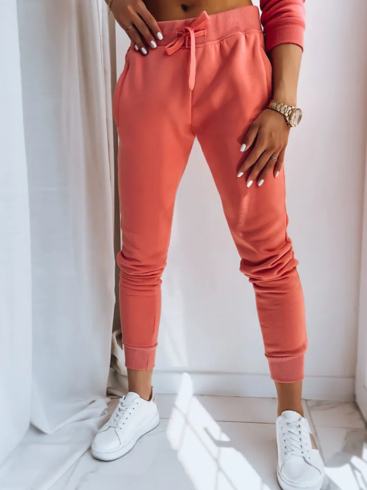 Spodnie Damskie>Dstreet Spodnie damskie dresowe FITS różowe UY0584z