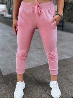 Spodnie Damskie>Dstreet Spodnie damskie dresowe FITS różowe UY0551