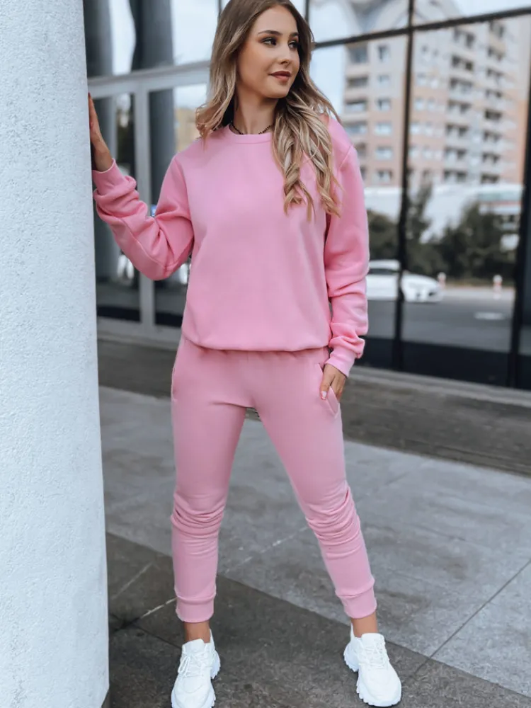 Spodnie Damskie>Dstreet Spodnie damskie dresowe FITS różowe UY0551