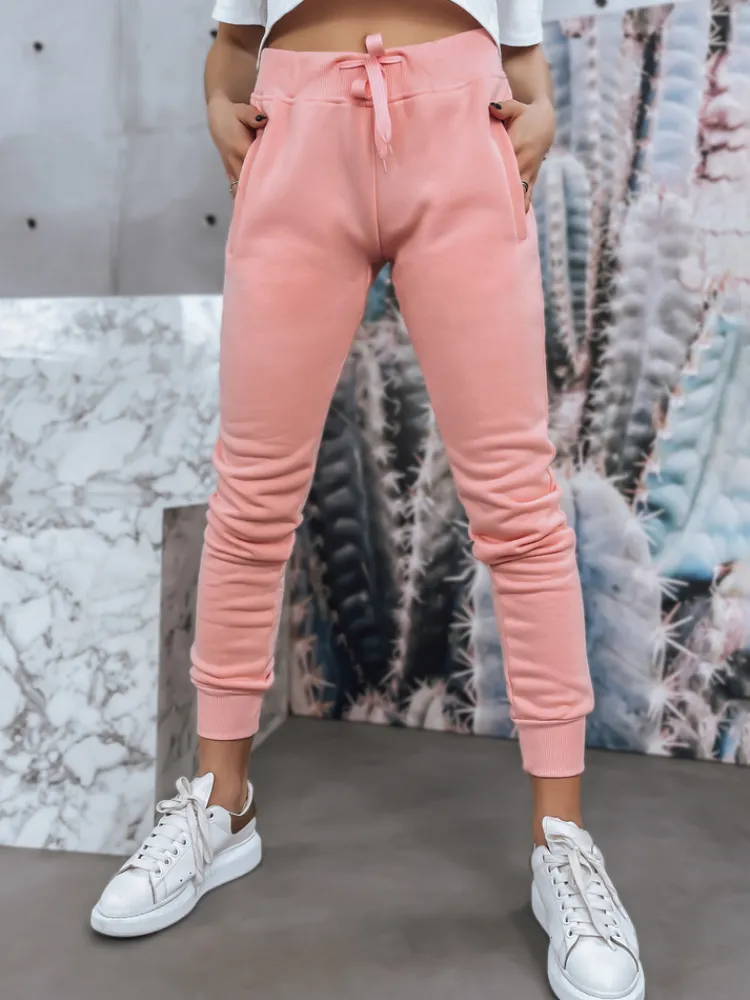 Spodnie Damskie>Dstreet Spodnie damskie dresowe FITS różowe UY0553z