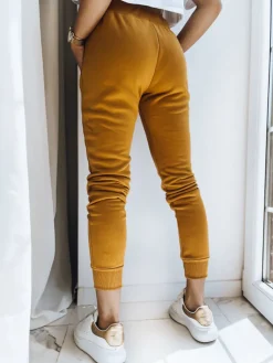 Spodnie Damskie>Dstreet Spodnie damskie dresowe FITS kamelowe UY0552z