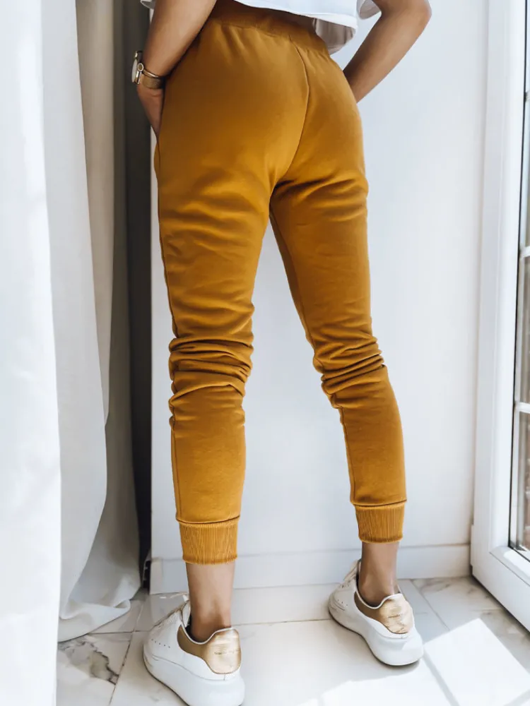 Spodnie Damskie>Dstreet Spodnie damskie dresowe FITS kamelowe UY0552z