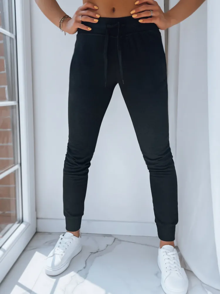 Spodnie Damskie>Dstreet Spodnie damskie dresowe FITS czarne UY0135z