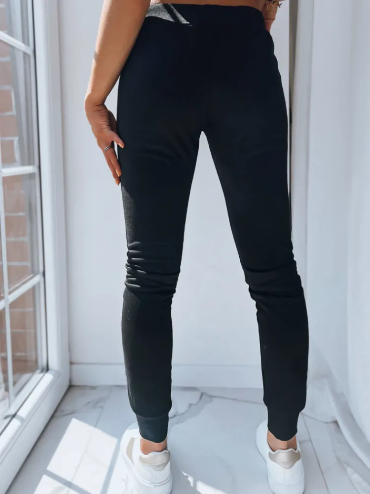 Spodnie Damskie>Dstreet Spodnie damskie dresowe FITS czarne UY0135z