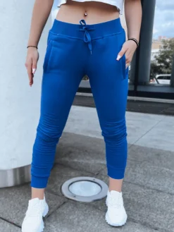 Spodnie Damskie>Dstreet Spodnie damskie dresowe FITS granatowe UY0210