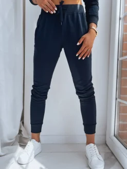 Spodnie Damskie>Dstreet Spodnie damskie dresowe FITS granatowe UY0209z