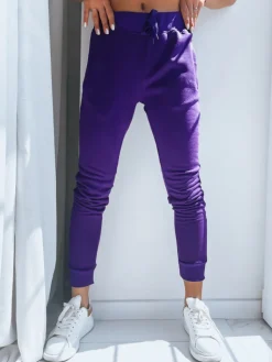 Spodnie Damskie>Dstreet Spodnie damskie dresowe FITS fioletowe UY0581z