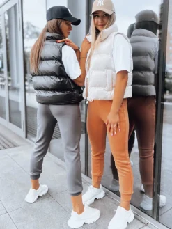 Spodnie Damskie>Dstreet Spodnie damskie dresowe joggery MORELO morelowe UY1584