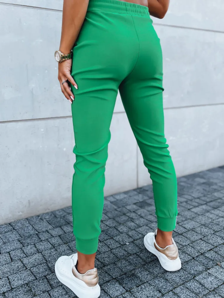 Spodnie Damskie>Dstreet Spodnie damskie dresowe MACHI zielone UY1632