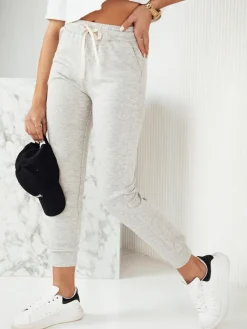 Spodnie Damskie>Dstreet Spodnie damskie dresowe MILA szare UY1825