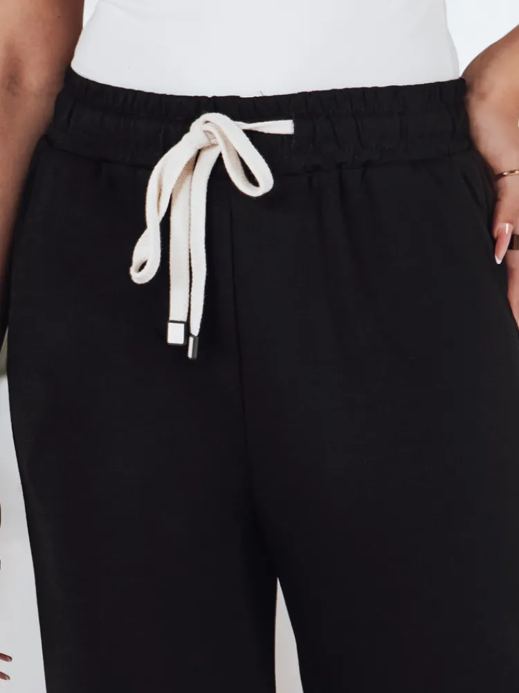 Spodnie Damskie>Dstreet Spodnie damskie dresowe masełko wide leg LOOSIS czarne UY2401