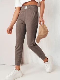 Spodnie Damskie>Dstreet Spodnie damskie dresowe MORSI szare UY2040