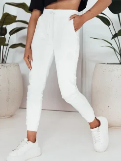 Spodnie Damskie>Dstreet Spodnie damskie dresowe MANTI białe UY2020