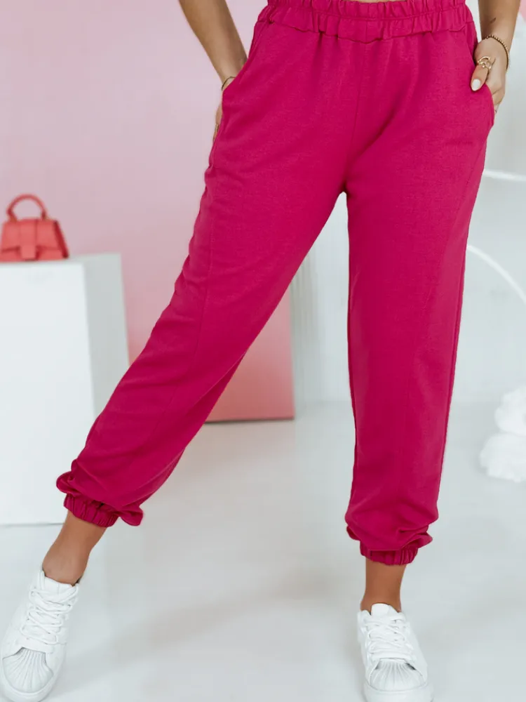 Spodnie Damskie>Dstreet Spodnie damskie dresowe STIVEL różowe UY2720