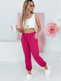Spodnie Damskie>Dstreet Spodnie damskie dresowe STIVEL różowe UY2720