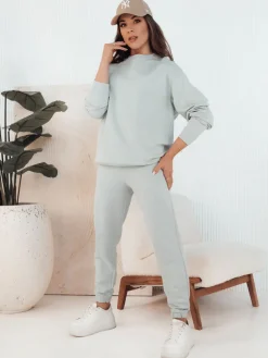 Spodnie Damskie>Dstreet Spodnie damskie dresowe SWAN turkusowe UY2085