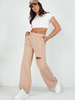 Spodnie Damskie>Dstreet Spodnie damskie dresowe wide leg RACHIS UY1887