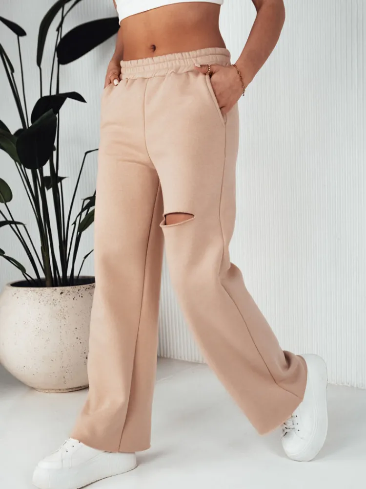 Spodnie Damskie>Dstreet Spodnie damskie dresowe wide leg RACHIS UY1887