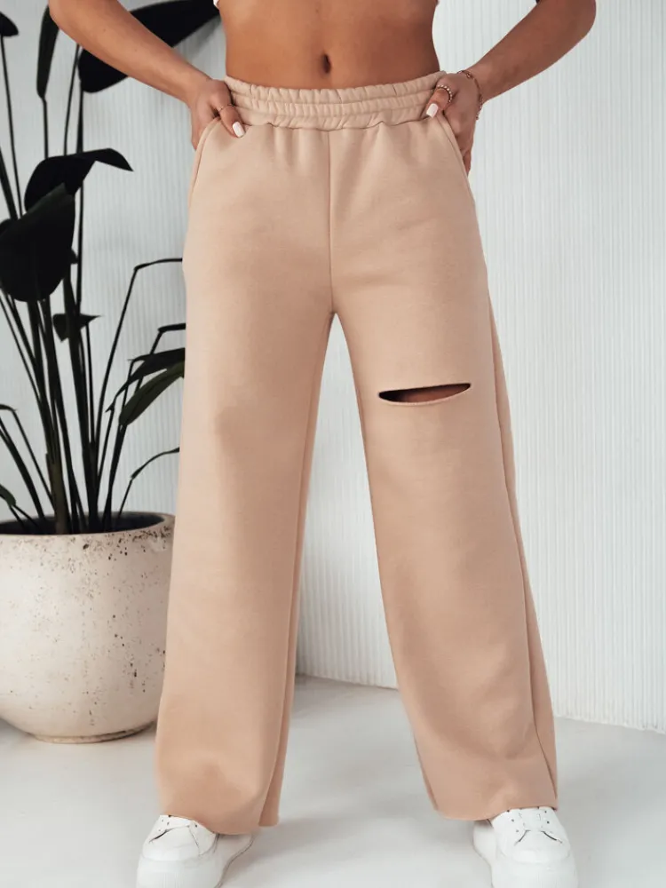 Spodnie Damskie>Dstreet Spodnie damskie dresowe wide leg RACHIS UY1887