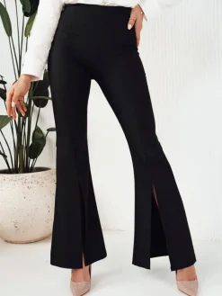 Spodnie Damskie>Dstreet Spodnie damskie dzwony TISMY czarne UY1896