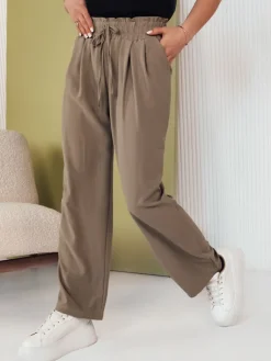 Spodnie Damskie>Dstreet Spodnie damskie EUFRAZ oliwkowe UY2051