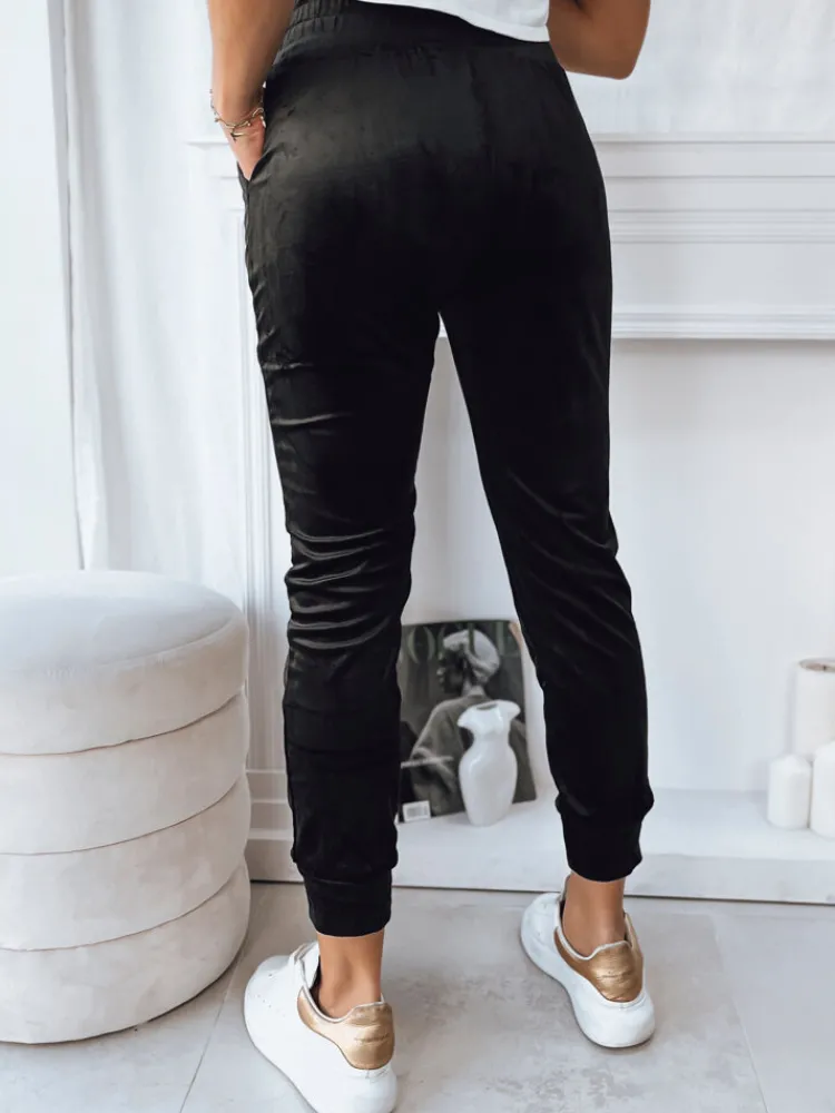 Spodnie Damskie>Dstreet Spodnie damskie FRAGILE czarne UY1756