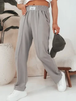 Spodnie Damskie>Dstreet Spodnie damskie GLAPPO szare UY2095