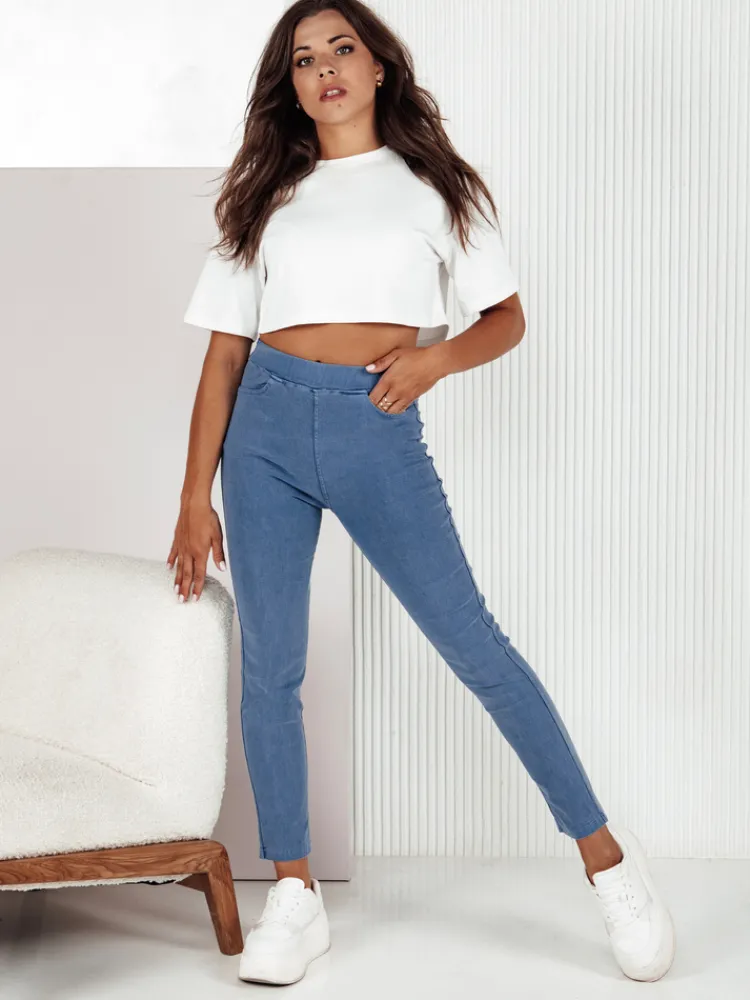 Spodnie Damskie>Dstreet Spodnie damskie GRACEST jasnoniebieskie UY2183