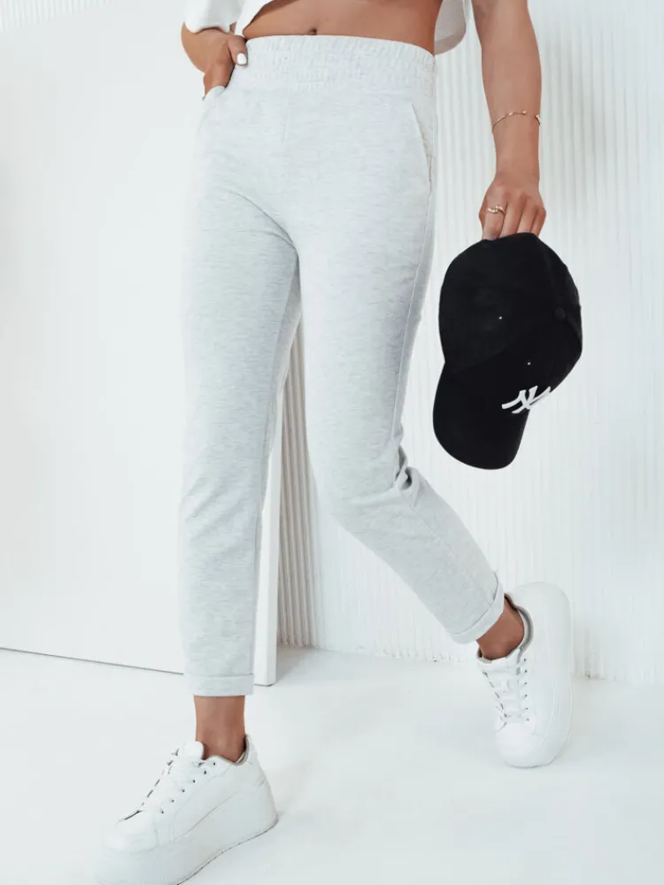 Spodnie Damskie>Dstreet Spodnie damskie HILES szare UY2065