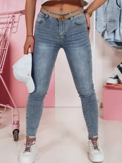 Jeansy Damskie>Dstreet Spodnie damskie jeanskowe skinny SKINLENA UY2374