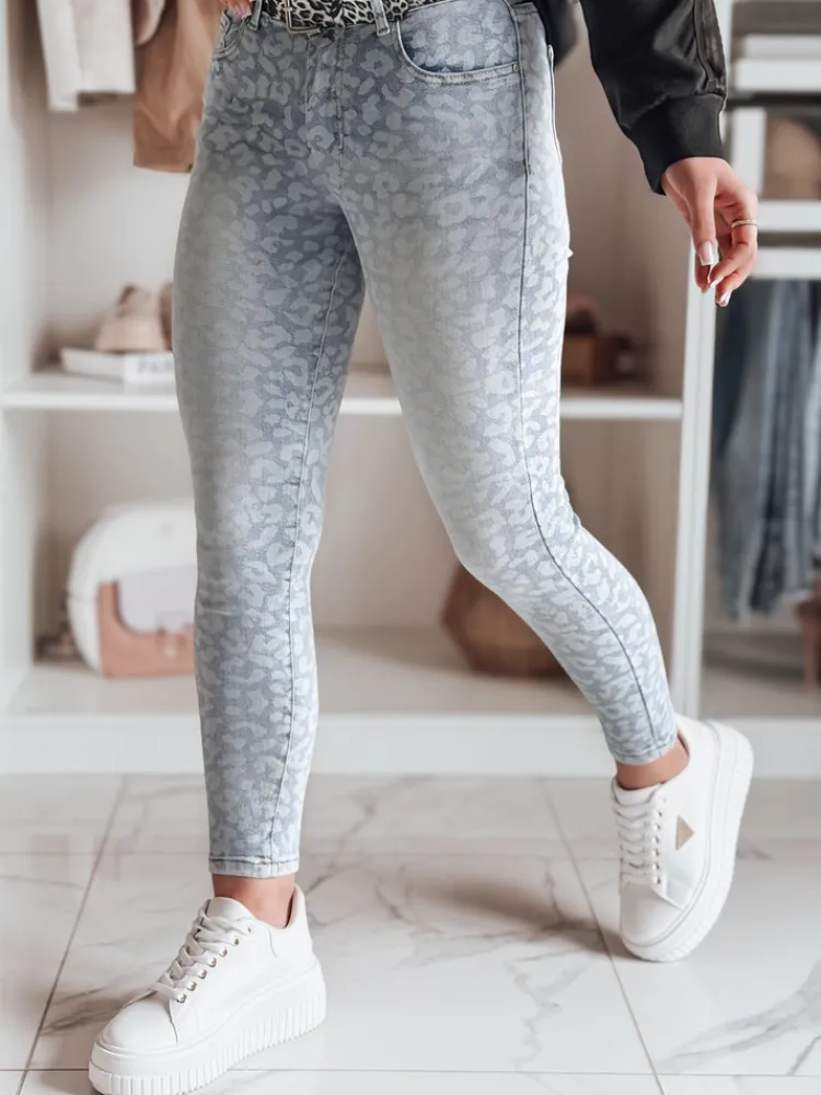 Jeansy Damskie>Dstreet Spodnie damskie jeansowe skinny z paskiem FELINA niebieskie UY2474