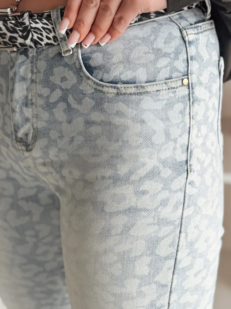Jeansy Damskie>Dstreet Spodnie damskie jeansowe skinny z paskiem FELINA niebieskie UY2474