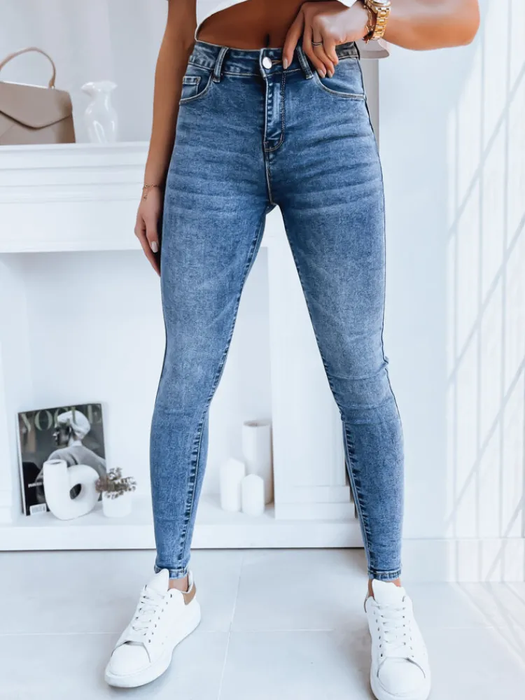 Jeansy Damskie>Dstreet Spodnie damskie jeansowe DIVERIO ciemnoniebieskie UY1748