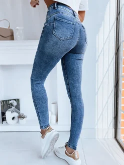 Jeansy Damskie>Dstreet Spodnie damskie jeansowe DIVERIO ciemnoniebieskie UY1748