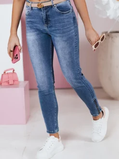 Jeansy Damskie>Dstreet Spodnie damskie jeansowe skinny WERNI granatowe UY2366