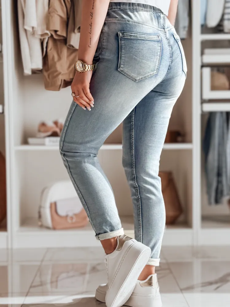 Jeansy Damskie>Dstreet Spodnie damskie jeansowe slim fit SEMIFIT UY2352