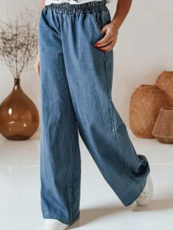 Spodnie Damskie>Dstreet Spodnie damskie jeansowe DENIMJOY granatowe UY2718