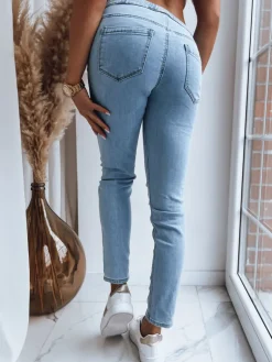 Jeansy Damskie>Dstreet Spodnie damskie jeansowe SHERIA niebieskie UY1427