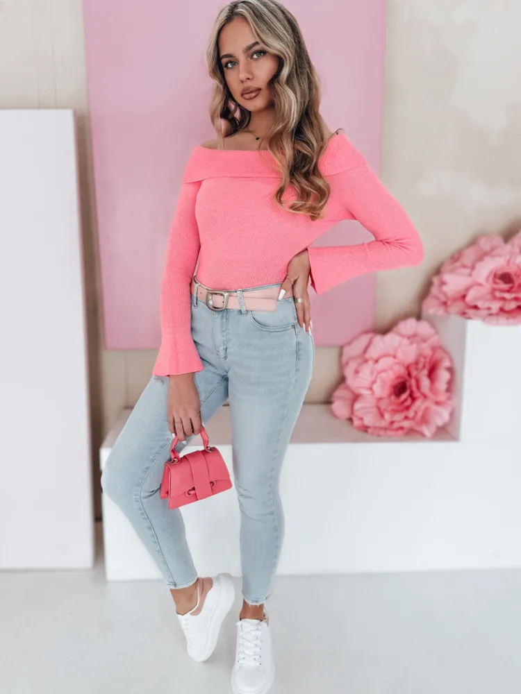 Jeansy Damskie>Dstreet Spodnie damskie jeansowe skinny z paskiem SLIMIVI niebieskie UY2423