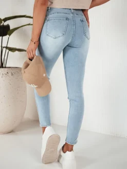 Jeansy Damskie>Dstreet Spodnie damskie jeansowe NIRE jasnoniebieskie UY1862